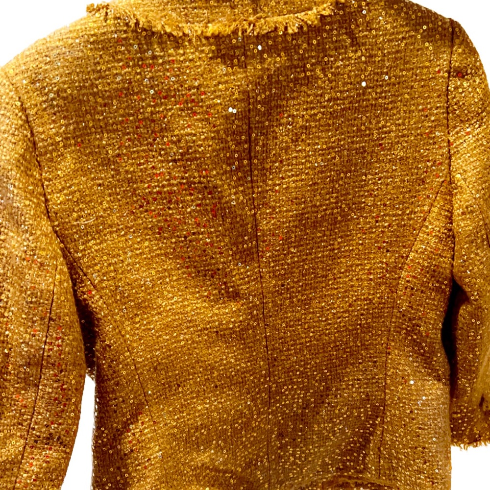 Chicos Sequin Button Blazer Size 0 - image 1